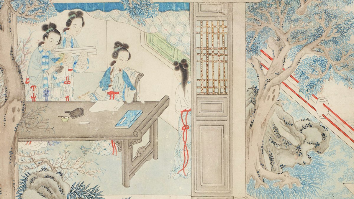 古い中国の絵巻物